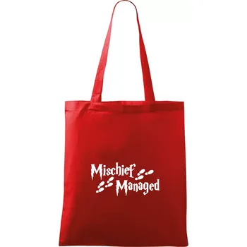 Nákupní taška Harry - Mischief Managed - Taška bavlněná - 42 x 38 cm ( Červená )