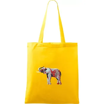 Slon vintage - Taška bavlněná - 42 x 38 cm ( Žlutá )