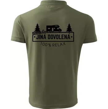 Pánská košile Trochu jiná dovolená obytňák - Polokošile pánská Pique Polo 203 - M ( Khaki )