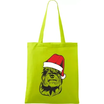 Knírač vánoční - Taška bavlněná - 42 x 38 cm ( Limetková )