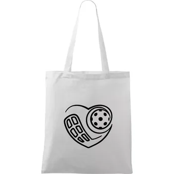 Florbal love - Taška bavlněná - 42 x 38 cm ( Bílá )