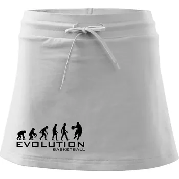 Dámská sukně Evoluce Basketball - Sportovní sukně - two in one - S ( Bílá )