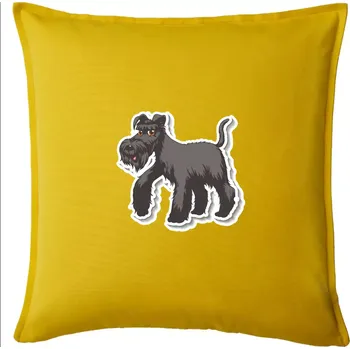 Polštář Knírač samolepka - Polštář 50x50 - 50x50 - Pouze potah ( Žlutá )