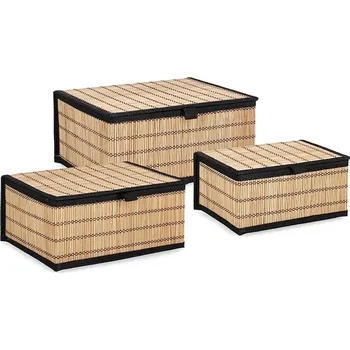Úložný box Sada úložných boxů Bizzotto Sinita 3-pack 411128 béžová 12X