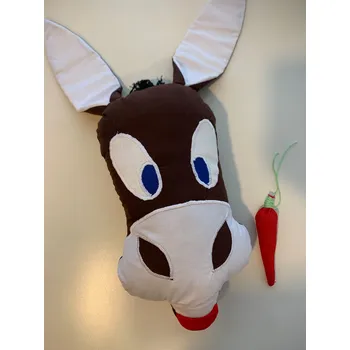 Dekorativní polštářek RV studio Louny s.r.o. Bylinný polštářek pro děti - osel Barva: Hnědá