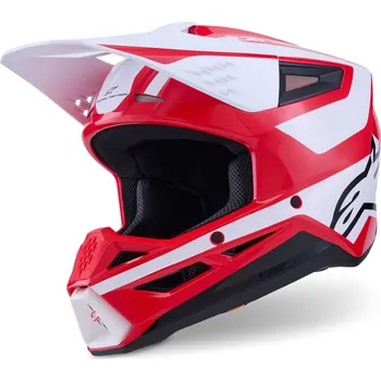 Motodoplněk Motokrosová přilba S-M3 HEAT, ALPINESTARS (červená/bílá/černá) 2026