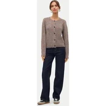 Dámský svetr Vero Moda Kardigan Novah 10320496 Hnědá Regular Fit XS