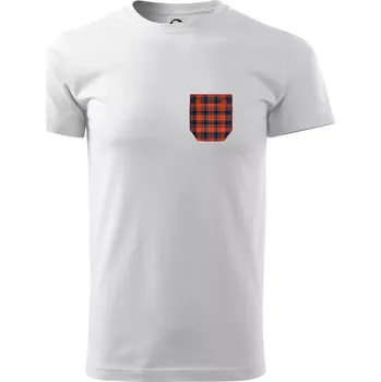 Flanelové triko červené - Triko extra velké (5-8XL) - 7XL ( Bílá )