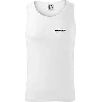 Novinář nápis - Fotograf - Tílko pánské Core - XL ( Bílá )