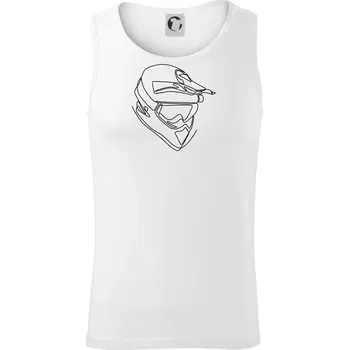 Helma, přilba jednim tahem - Tílko pánské Core - L ( Bílá )