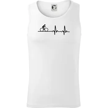 Cyklo ekg - kolo - Tílko pánské Core - L ( Bílá )