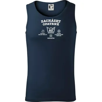Zacházet opatrně 60 - Tílko pánské Core - M ( Námořní modrá (téměř černá) )