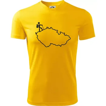 Chlapecké tričko Český turista - Dětské triko sportovní (dresovina) - 146 cm/10 let ( Žlutá )