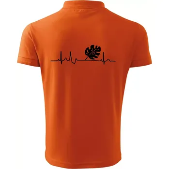 Pánská košile EKG Monstera - Polokošile pánská Pique Polo 203 - XL ( Oranžová )