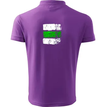 Pánská košile Turistická značka - zelená - Polokošile pánská Pique Polo 203 - 4XL ( Fialová )