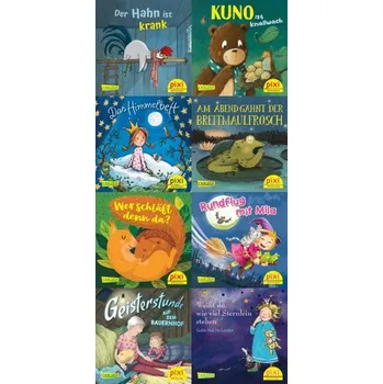 První čtění Pixi-8er-Set 292: Schlaf schön mit Pixi (8x1 Exemplar) (Hra)