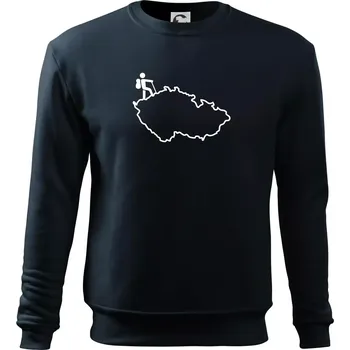 Český turista - Mikina Essential dětská - 158 cm/12 let ( Námořní modrá (velmi tmavá - téměř černá) )