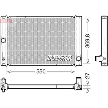 Chladič motoru Chladič, chlazení motoru DENSO DRM50123