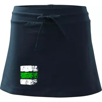 Dámská sukně Turistická značka - zelená - Sportovní sukně - two in one - XS ( Námořní modrá (velmi tmavá - téměř černá) )
