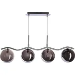 Lustr na lanku LUMOS 4xG9/20W/230V kouřová černá