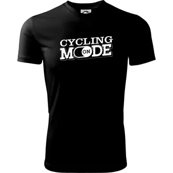 Pánské tričko Cycling mode - Pánské triko Fantasy sportovní (dresovina) - L ( Černá )