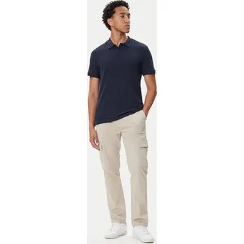 Pánské tričko Mustang Polokošile Pierre 1016880 Tmavomodrá Slim Fit XL