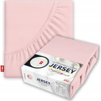 Prostěradlo Jersey Prostěradlo 90x200 Hrubá Bavlna boční strana 30 cm Pudrová Růžová
