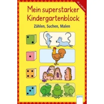 Cizojazyčná kniha Mein superstarker Kindergartenblock - Zählen, Suchen, Malen (Carola Schäfer,Sabine Simon)(Brožovaná)