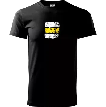 Pánské tričko Turistická značka - žlutá - Triko extra velké (5-8XL) - 7XL ( Černá )