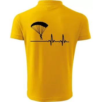 Pánská košile Paragliding EKG - Polokošile pánská Pique Polo 203 - 4XL ( Žlutá )