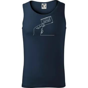 MC kazeta jedním tahem - Tílko pánské Core - 2XL ( Námořní modrá (velmi tmavá - téměř černá) )