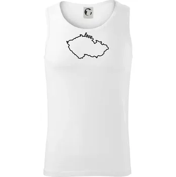 Czech love mapa - Tílko pánské Core - L ( Bílá )