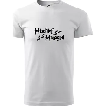 Pánské tričko Harry - Mischief Managed - Klasické pánské triko vyšší gramáže - XS ( Bílá )