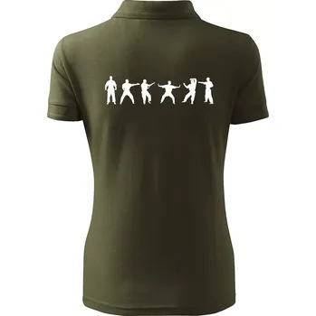 Karate postavy - Polokošile dámská Pique Polo - S ( Military )