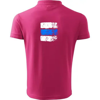 Pánská košile Turistická značka - modrá - Polokošile pánská Pique Polo 203 - 3XL ( Purpurová )
