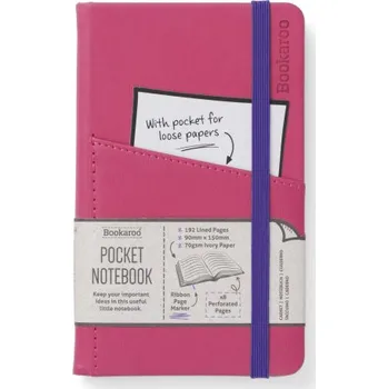 Set školních potřeb Bookaroo Pocket Notebook (A6) Journal - Hot Pink (Brožovaná)