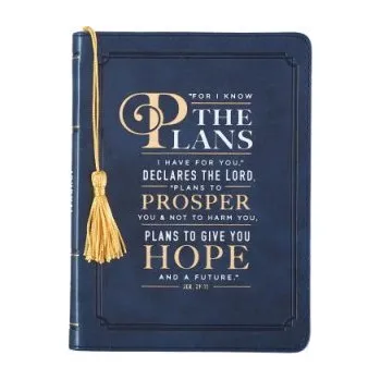 Umění Journal Lux-Leather Flexcover for I Know the Plans (Christian Art Gifts)(Pevná)