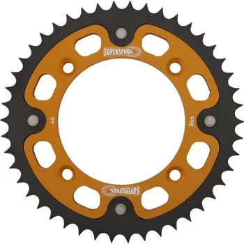 Řetězová sada pro motocykl Rozeta SUPERSPROX STEALTH RST-998:46-GLD zlatá 46 zubů, 428