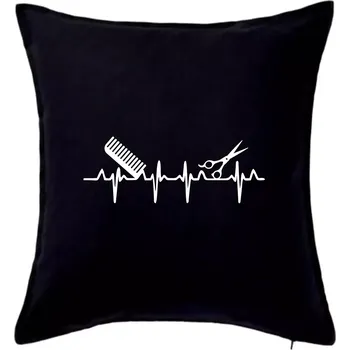 Polštář EKG kadeřnictví - Polštář 50x50 - 50x50 - Pouze potah ( Černá )