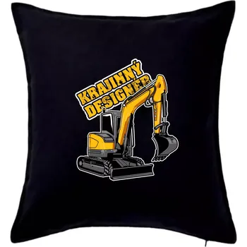 Polštář Krajinný designér - Polštář 50x50 - 50x50 - Pouze potah ( Černá )