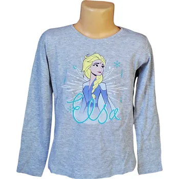 Dívčí tričko Eplusm Dívčí tričko FROZEN ELSA dlouhý rukáv šedé Barva: Šedá, Velikost: 122
