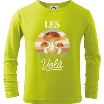 Dětská móda Les volá - Triko dětské Long Sleeve - 134 cm/8 let ( Limetková )