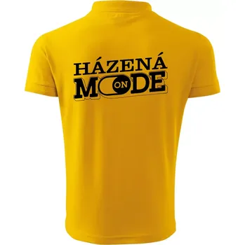 Pánská košile Házená mode - Polokošile pánská Pique Polo 203 - 5XL ( Žlutá )