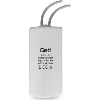 Kondenzátor ROZBĚHOVÝ MOTOROVÝ KONDENZÁTOR 14uF/450V S KABELY