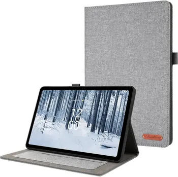 Pouzdro na tablet VSECHNONAMOBIL 57287 FABRIC Zaklápěcí obal pro Nokia T21 šedý