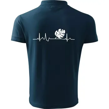 Pánská košile EKG Monstera - Polokošile pánská Pique Polo 203 - 5XL ( Námořní modrá (téměř černá) )