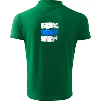 Pánská košile Turistická značka - modrá - Polokošile pánská Pique Polo 203 - 2XL ( Středně zelená )