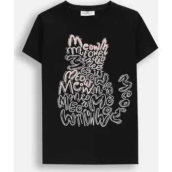 Chlapecké tričko Dětské tričko Coccodrillo černá barva, EVERYDAY GIRL A ZC5143235VGA 99X, vel. 128