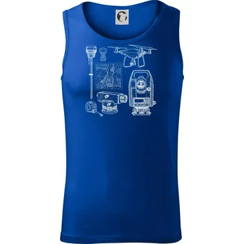 Geodet teodolit dron - Tílko pánské Core - L ( Královská modrá )