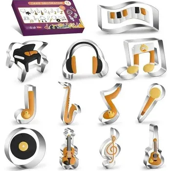 Vykrajovátko Dortisimo Sada vykrajovátek Hudební nástroje (12 ks)